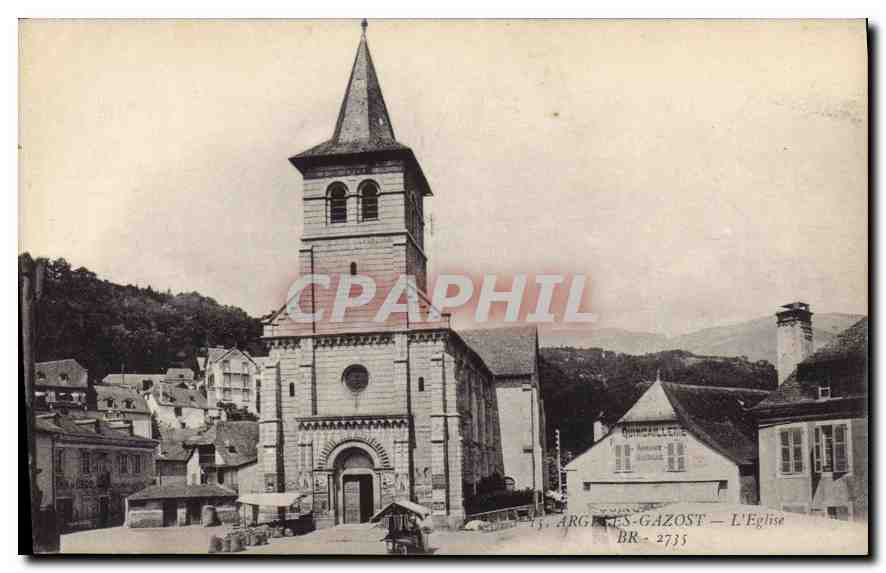 CPA Argeles Gazost L'Eglise