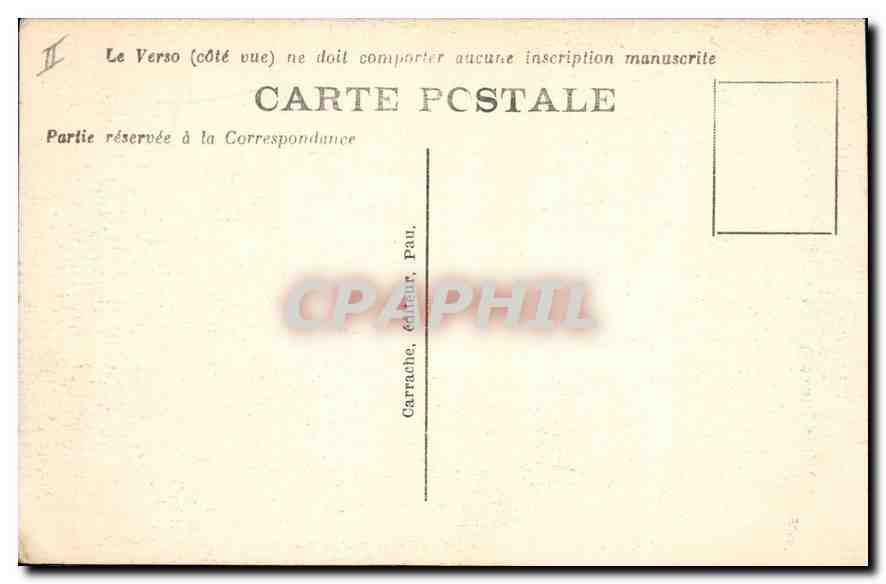 CPA Argeles Vue generale et le Mont de Ger — Verso