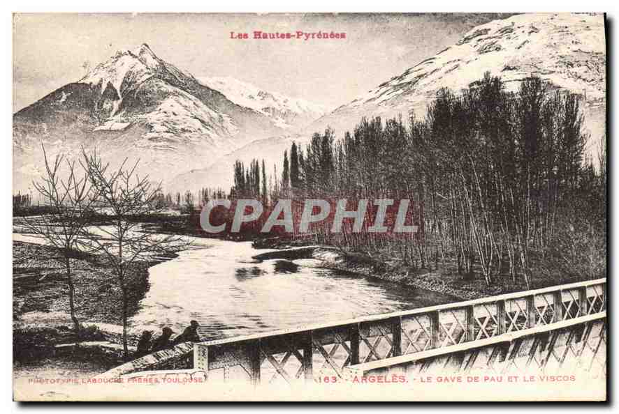 CPA Les Hautes Pyrenees Argeles Le Gave de Pau et le Viscos