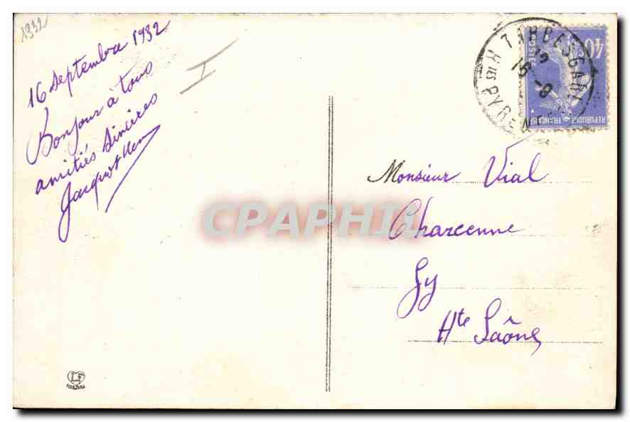 CPA Les Hautes Pyrenees Argeles Le Gave de Pau et le Viscos — Verso