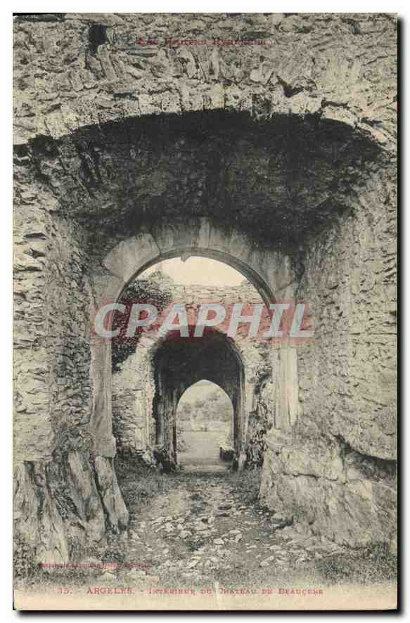 CPA Argeles Interieur de Chateau de Beaucene