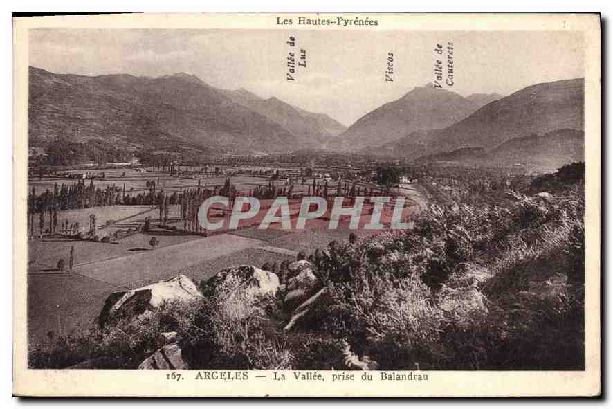CPA Les Hautes Pyrenees Argeles La Vallee prise du Balandrau