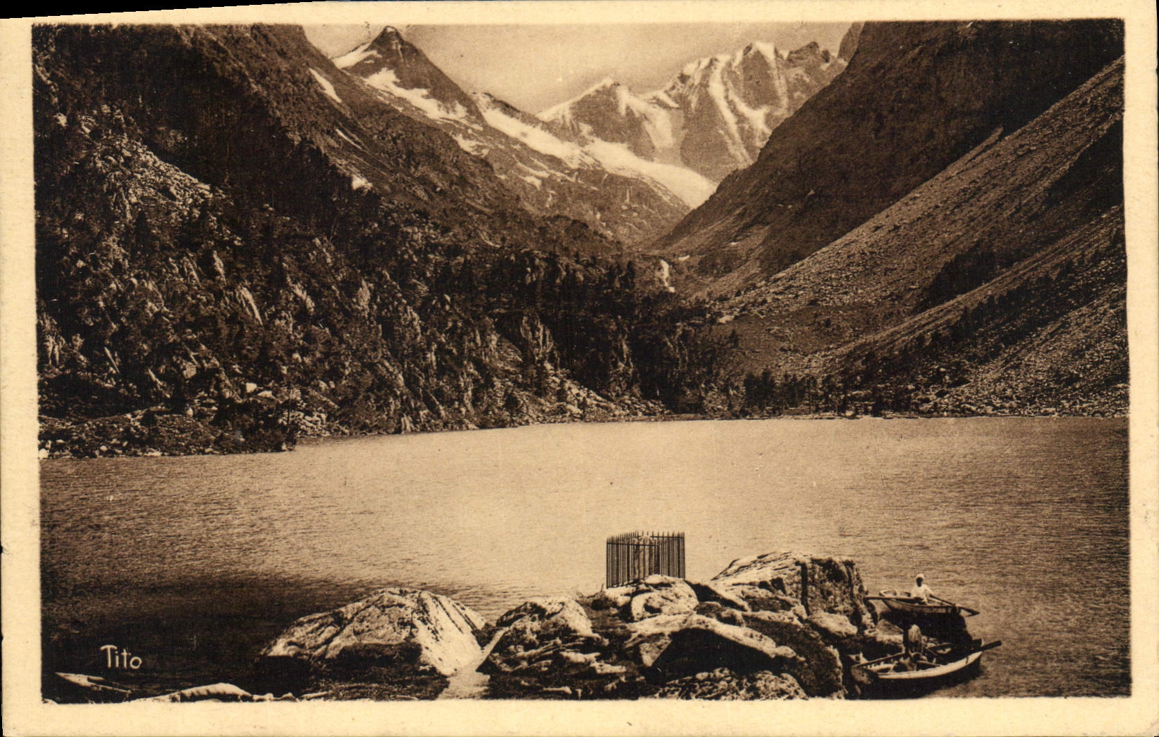 Le Lac de Gaube — Les Pyrénées — Bloc frères, éditeurs Bordeaux
