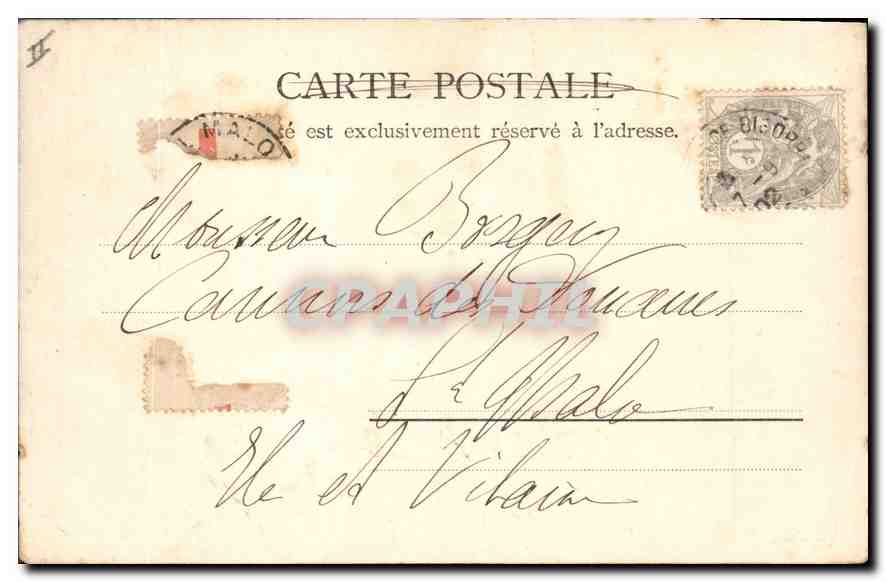La Vallée de Gripp — Bagnères-de-Bigorre — R.&J.D. 10825 gina — Verso