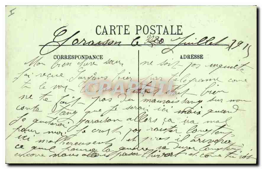 CPA Environs de Cauteret Cascades du Pont d'Espagne — Rückseite