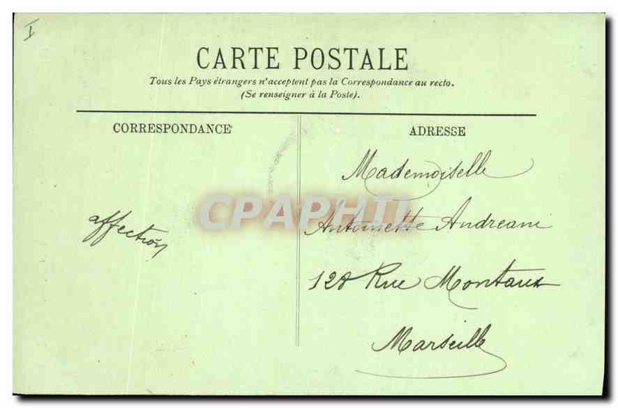 CPA Environs de Cauteret Le Pont d'Espagne — Rückseite