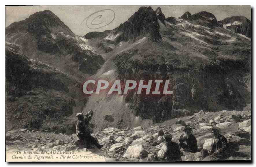 CPA Environs de Cauterets Chemin du Vignemale Pic de Chabarrou