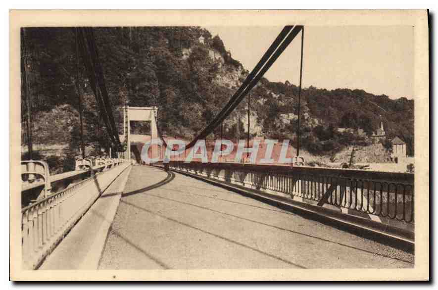 CPA La Deveze  Le Pont suspendu
