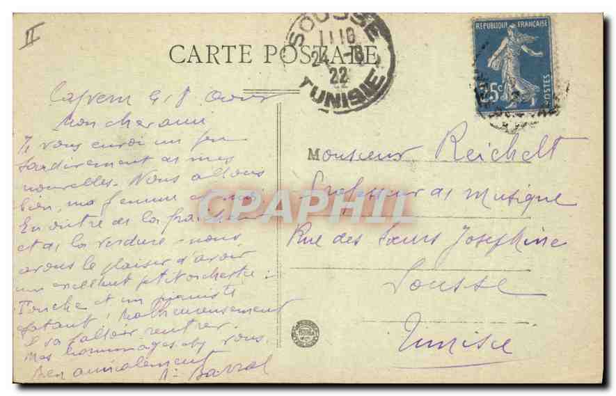 Capvern-les-Bains (H.-P.) — Château de MAUVEZIN — Édition V. Ruber — Rückseite