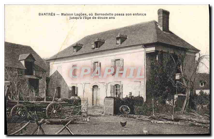 Bartrès — Maison Lagües, où Bernadette passa son enfance jusqu'à l'âge de douze ans