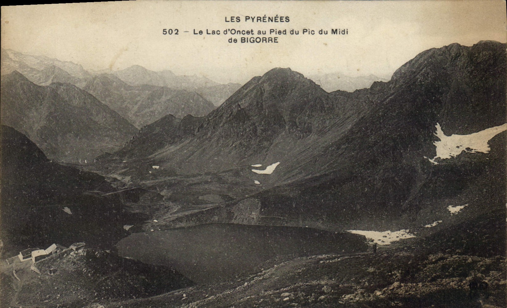 Les Pyrénées — Le Lac d'Oncet au Pied du Pic du Midi de Bigorre — n°502