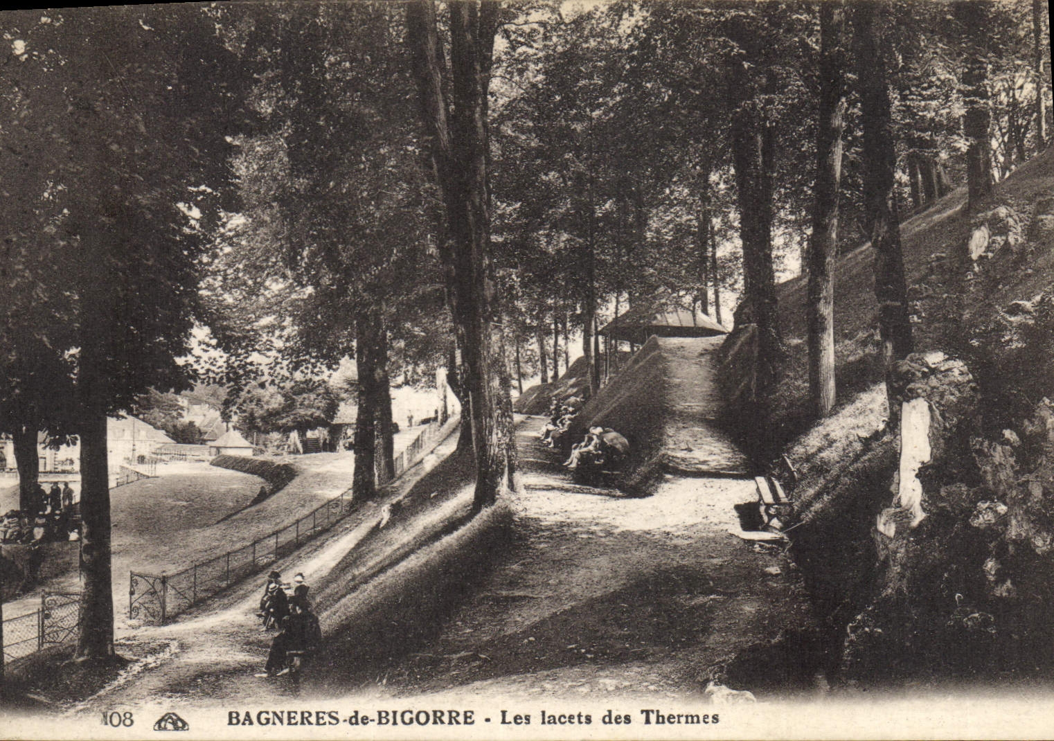 Bagnères-de-Bigorre - Les lacets des Thermes — éditeur anonyme, n° 108