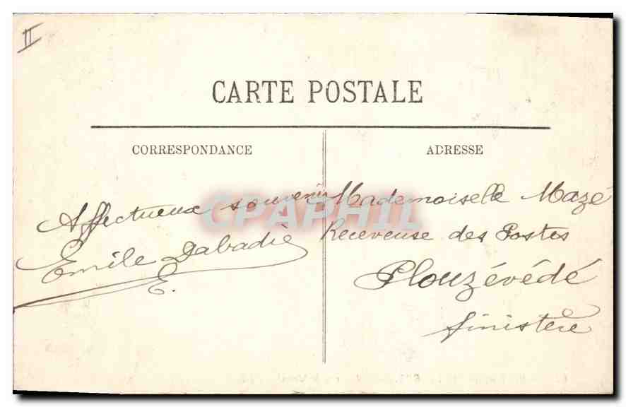 Bagnères-de-Bigorre — L'Adour et le Monné — LL. — n°62 — Verso