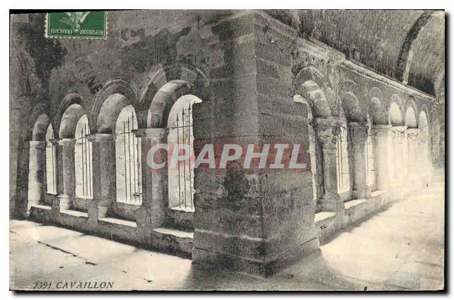 Cavaillon — couloir d'un édifice religieux — CPA 2391 - Voorkant