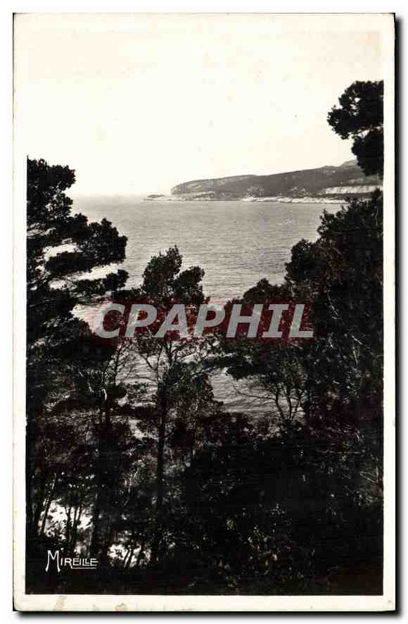 CPA La Cote Provencale Cassis sur Mer le Golfe vue des falaises du Cap Canaille (Lou Revestel)
