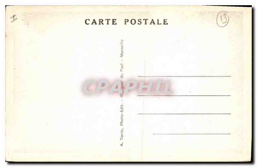 CPA Istres (B du R) Etang de Berre vers Saint Chamas — Rückseite