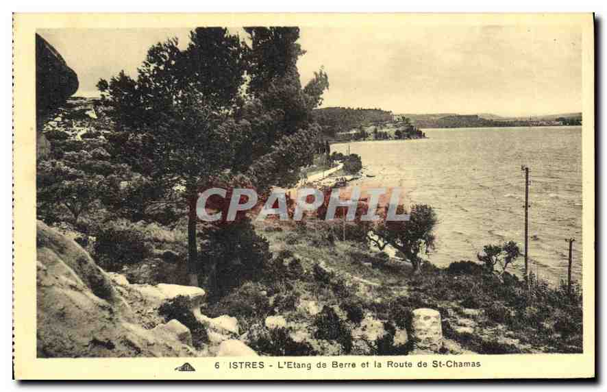 CPA Istres L'Etang de Berre et le Route de St Chamas