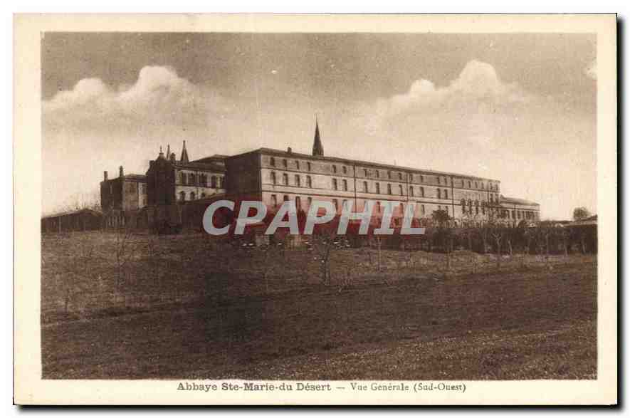 CPA Abbaye Ste Marie du Desert Vue generale (Sud Ouest)
