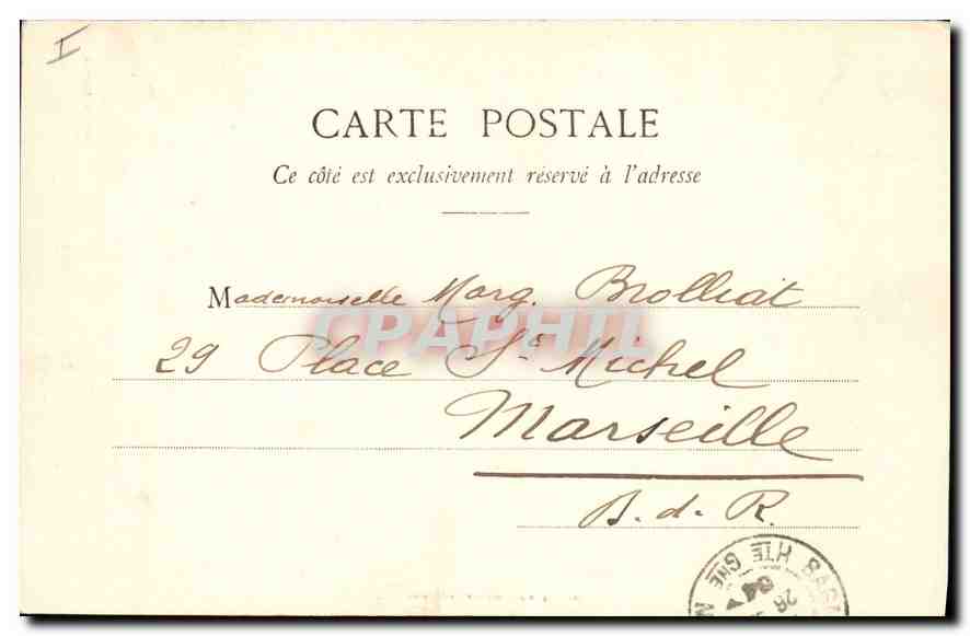 CPA Les Pyrenees Porte Romane de St Aventin pres Luchon — Rückseite