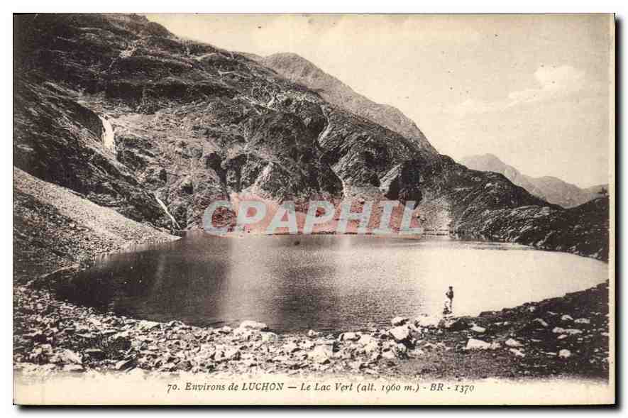 CPA Environs de Luchon Le Lac Vert (alt 1060 m)