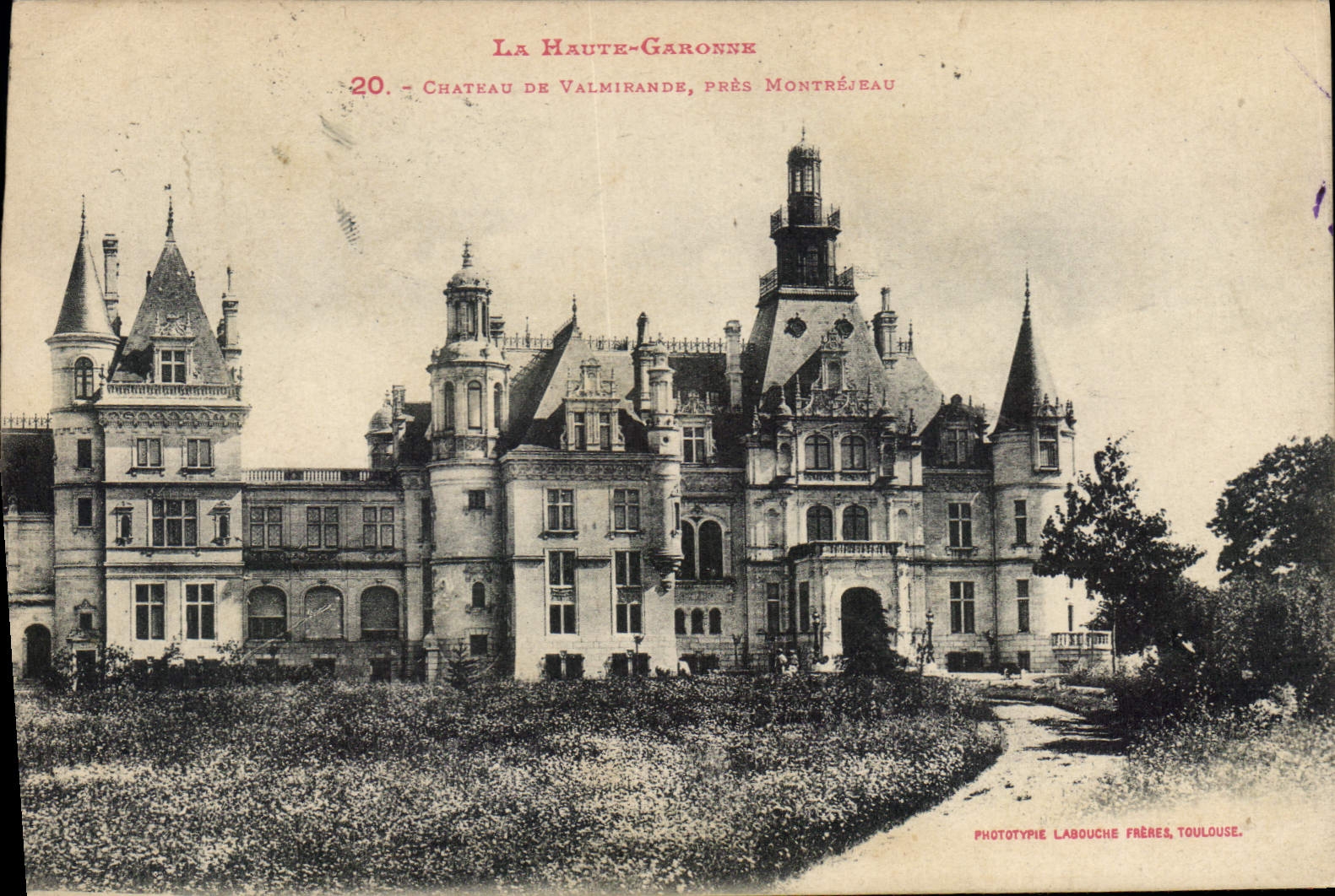 Château de Valmirande — près Montréjeau — Phototypie Labouche Frères, Toulouse