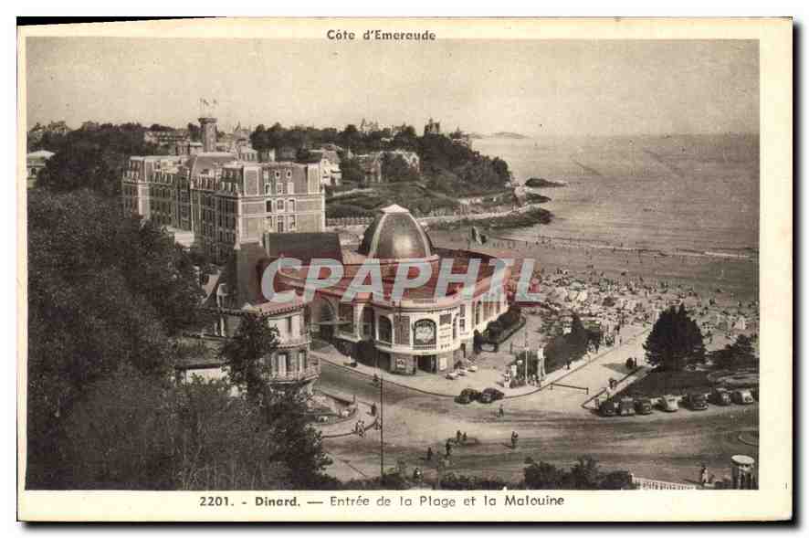 Dinard — Entrée de la Plage et la Malouine — Edition Mestry Rennes