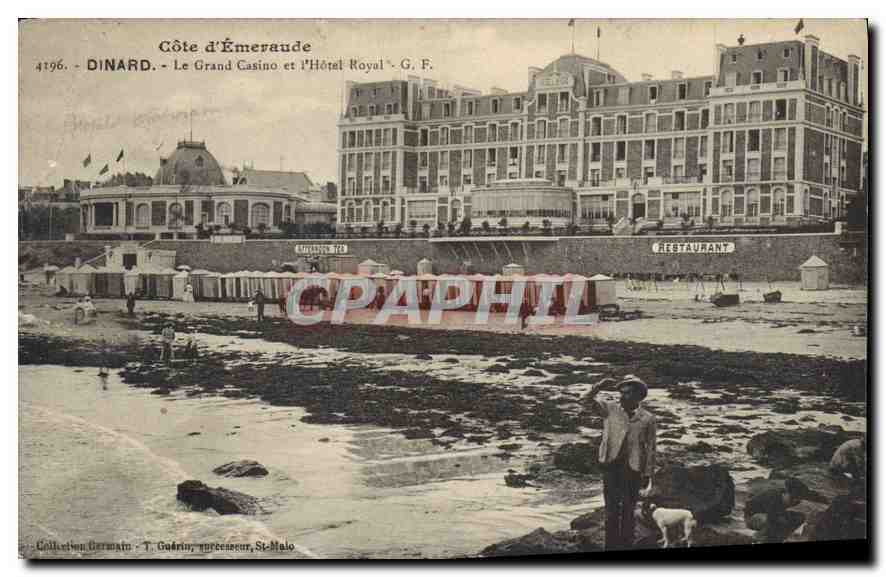 CPA Cote d'Emeraude Dinard Le Grand Casino et l'Hotel Royal