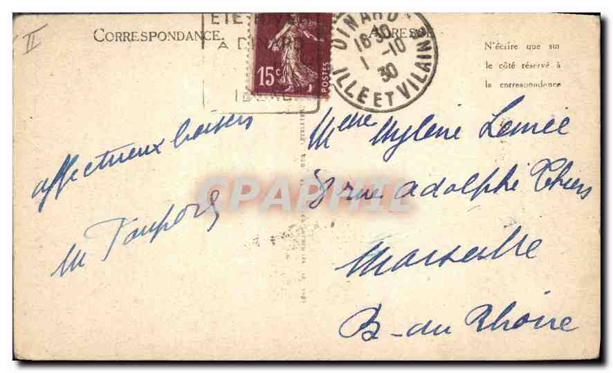 Dinard - Entrée de la Malouine — LL — n° 106 — Rückseite