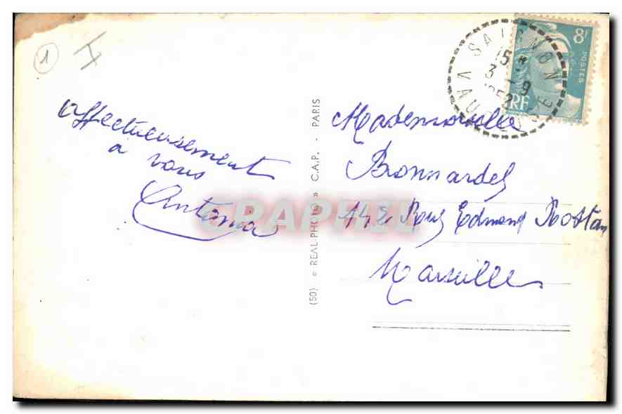 CPA Apt Jardin Public et le Lac — Rückseite