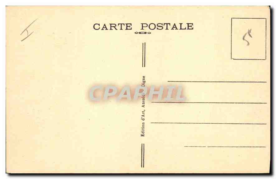 CPA Apt (Vaucluse) Les Pins a Notre Dame de la Garde — Rückseite