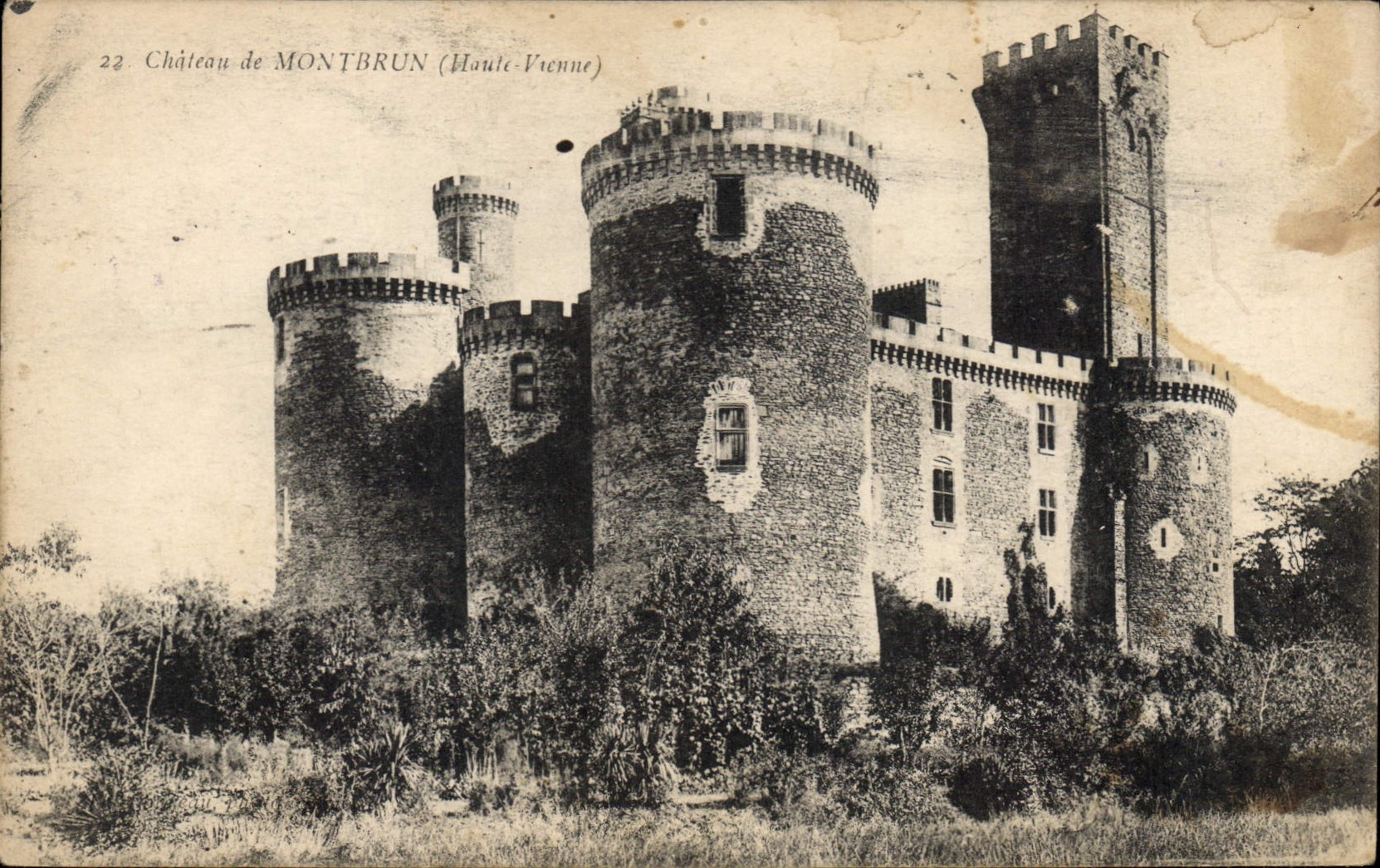 CPA Chateau de Montbrun (Haute Vienne)