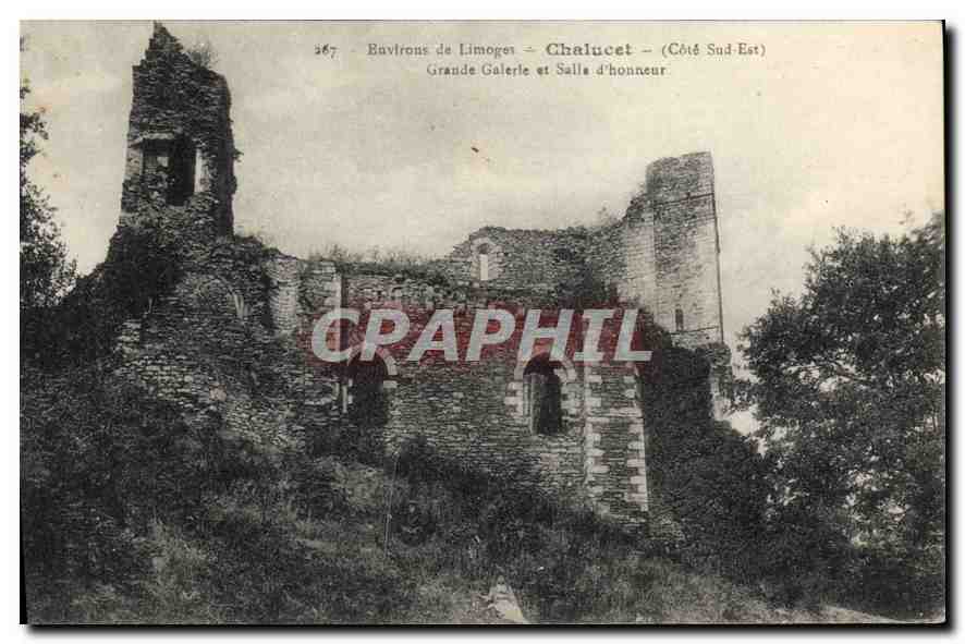 CPA Environs de Limoges Chalucet (Cote Sud Est) Grande galerie et salle d'honneur