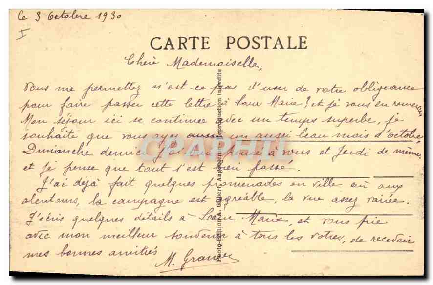 CPA Angouleme Cathedrale St Pierre — Verso