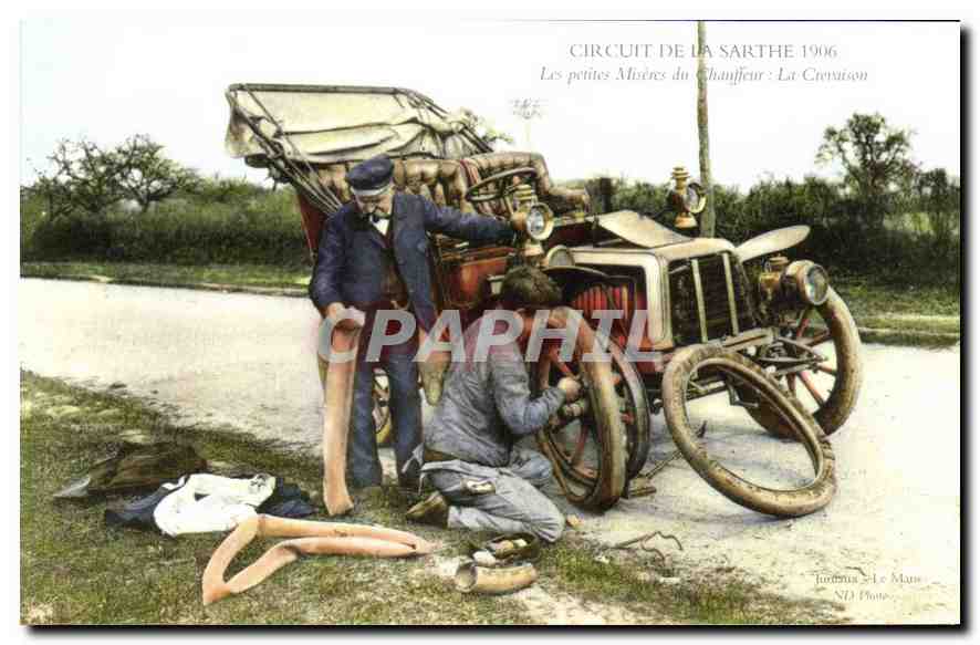 REPRO Circuit de la Sarthe Les Petites Miseres du Chauffeur Automobile