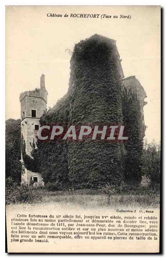 Château de ROCHEFORT (Face au Nord) — Collection J. Sens
