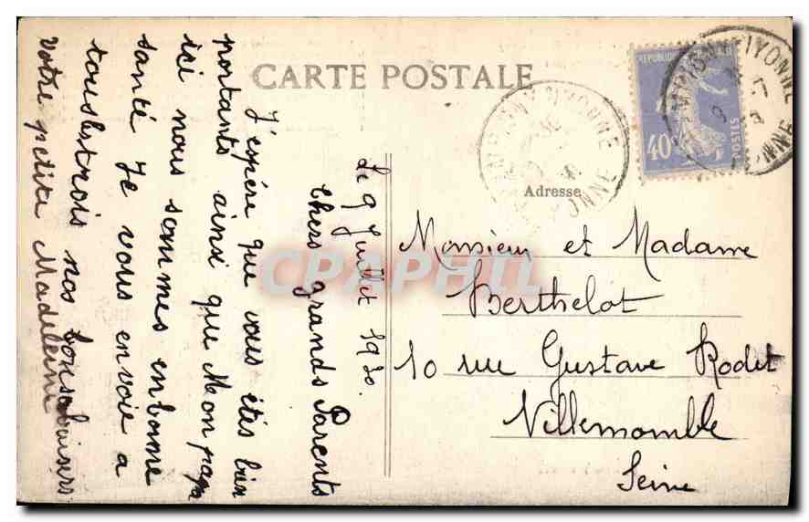 CPA Champigny sur Yonne (Yonne) L'Eglise vue par le traves Sud — Back