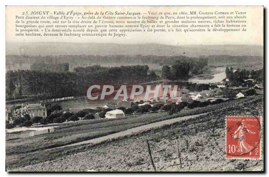 CPA Joigny Vallee d'Avizy Prise de la Cote Saint Jacques