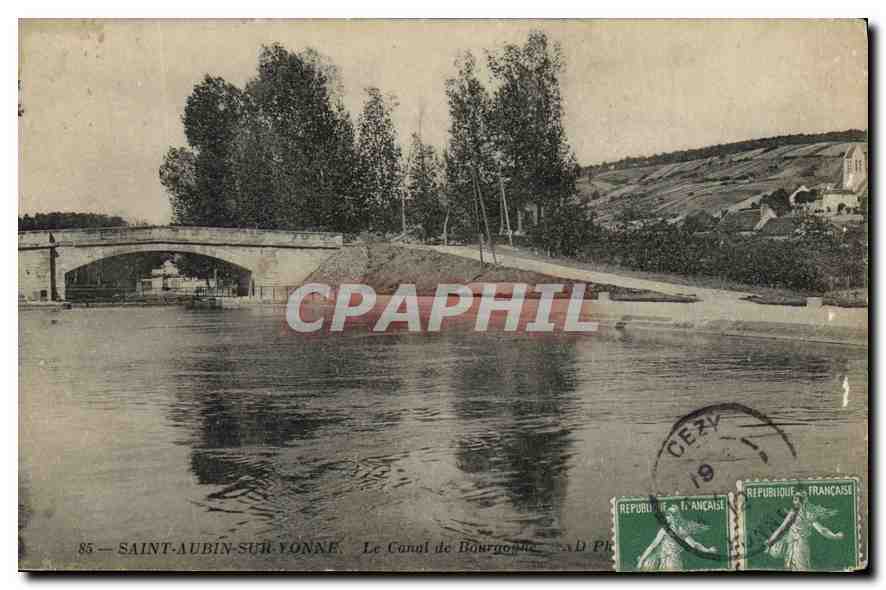 Saint-Aubin-sur-Yonne — Le Canal de Bourgogne — éditeur D. Ph. n°85