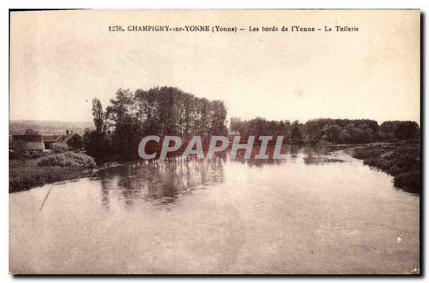 CPA Champigny sur Yonne (Yonne) Les bords de l'Yonne