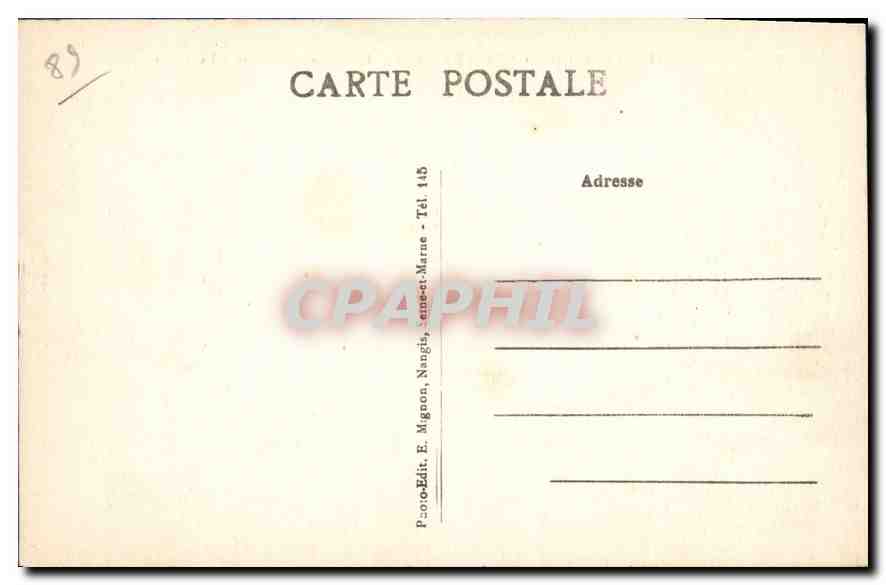 CPA Champigny sur Yonne (Yonne) Les bords de l'Yonne — Verso