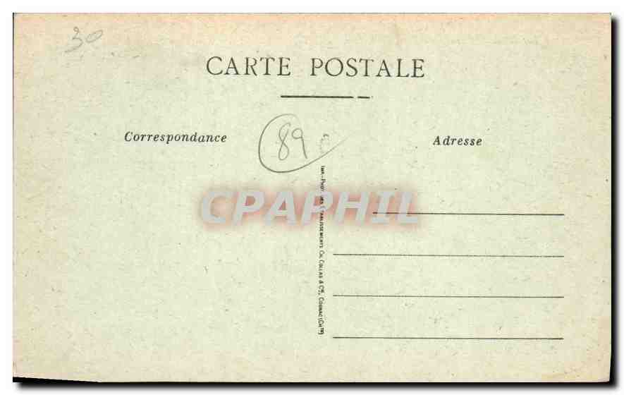 CPA Les Bords de l'Yonne au Pont de Champigny — Rückseite