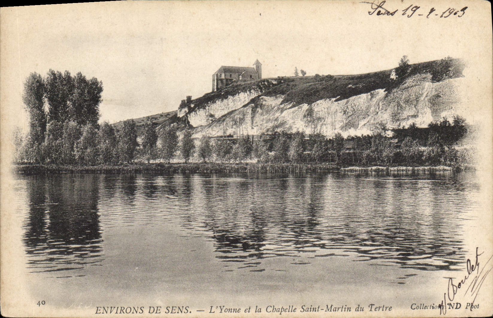Environ de Sens — L'Yonne et la Chapelle Saint-Martin du Tertre — ND Boulet