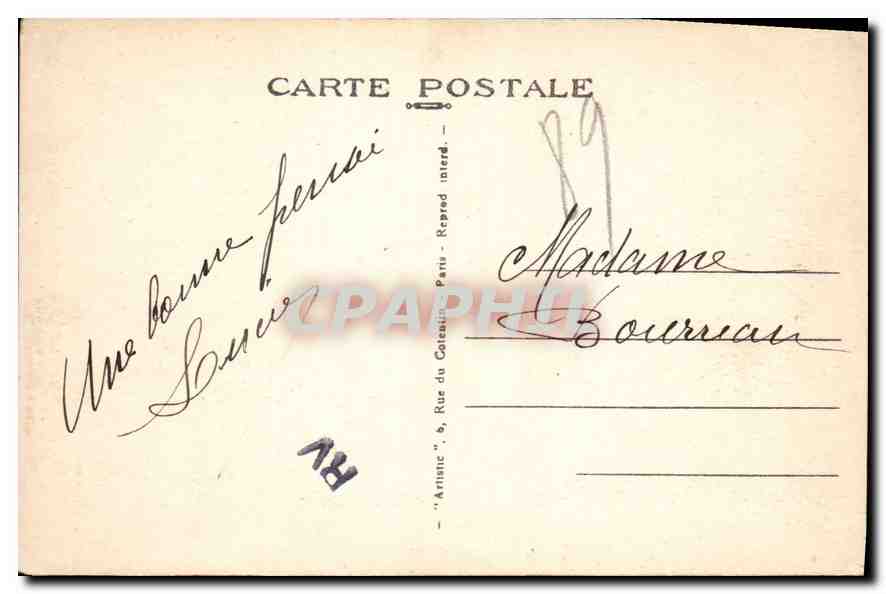 CPA Sougeres sur Sinotte (Yonne) Pont sur le Sinotte — Rückseite