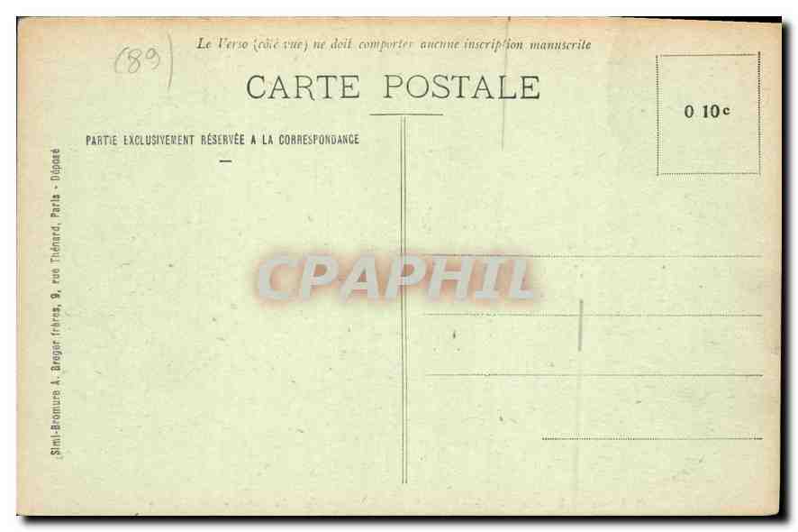 Château du Buisson-Souëf — Jardin et allée principale du parc sous le givre — éditeur Stin-Bromure & Drogan, Paris — Reverso