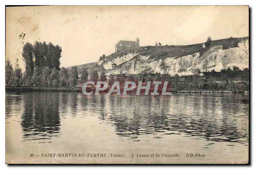 CPA Saint Martin du Tertre (Yonne) L'Yonne et la Chapelle