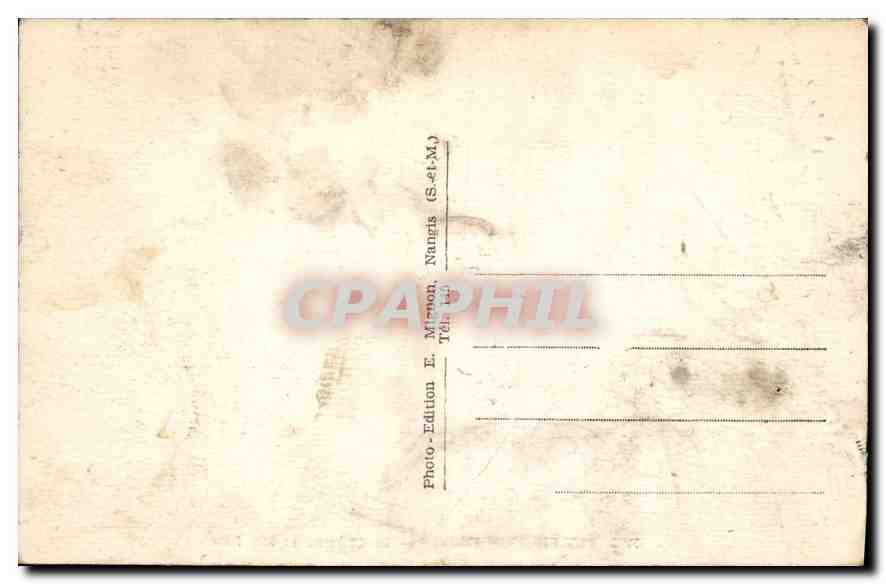 CPA Villeblevin (Yonne) Le Chateau et son Parc — Back