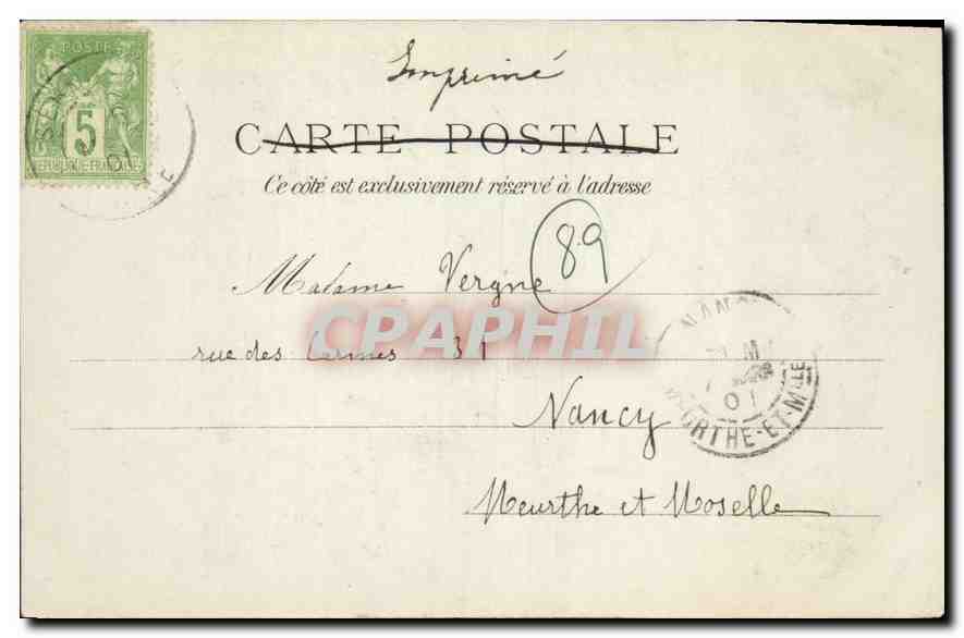 Sérbonnes — Intérieur de l'église. Pendentif du XVème siècle — Renée Michel, Corday, n° 611 — Verso