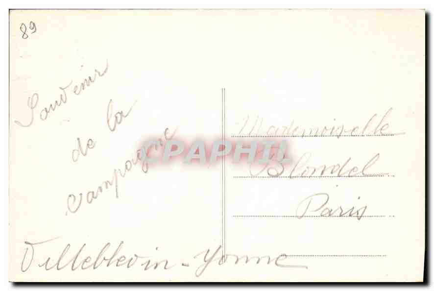 CPA Villeblevin (Yonne) La Colonie scolaire du XII arrond — Back