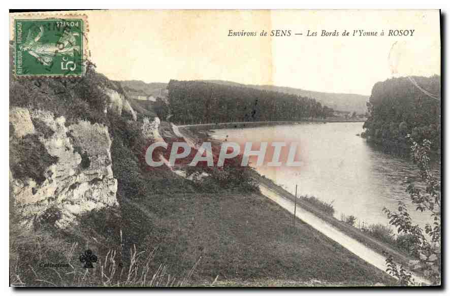 CPA Environs de Sens Les Bors de l'Yonne a Rosoy