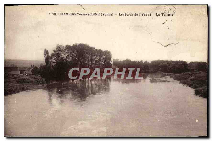 CPA Champigny sur Yonne(Yonne) Les bords de l'Yonne